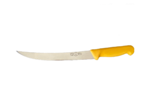 Scoft Botz - Coltello Mirror Disosso Curvo 25 cm - Manico Giallo