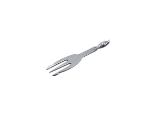 The Bars - Bar spoon con forchettina in acciaio inox cm 28,5