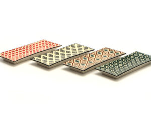 Lioness – Piatto rettangolare Mosaik decori assortiti 23,7×12 cm 8 pz