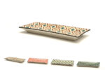 Lioness – Piatto rettangolare Mosaik decori assortiti 23,5×9 cm 8 pz