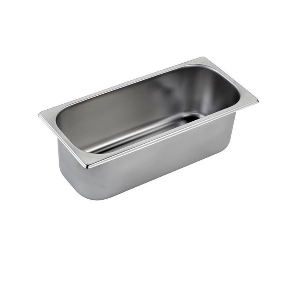Mori - Bacinella Gelateria in Acciaio Inox 36x16,5xh8 cm Mori - Bacinella Gelateria in Acciaio Inox 36x16,5xh8 cm