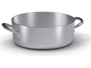 Ballarini Professionale – Casseruola Bassa Due Manici in Alluminio Ø 60cm