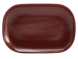 Genware – Vassoio Rettangolare Rosso 34 x 23 cm