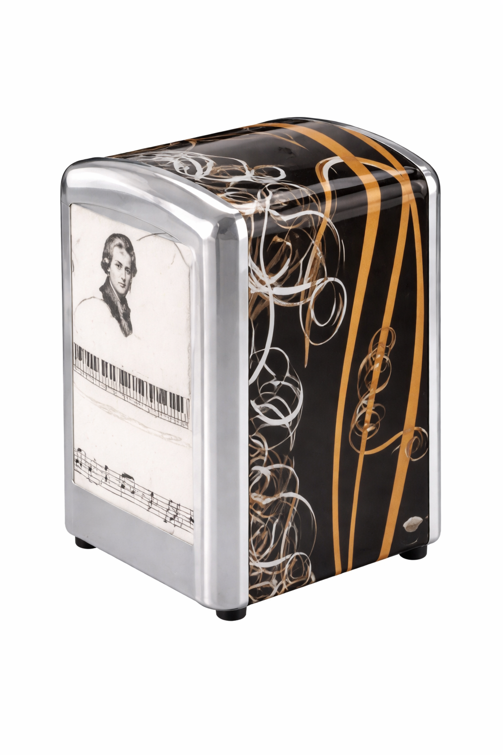 Leone – Portatovaglioli Ribbon cm 10x9x13 h. Leone – Portatovaglioli Ribbon cm 10x9x13 h.