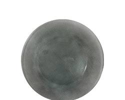 Bormioli Rocco – Sottopiatto in vetro Inca grigio 31 cm 6 pz.