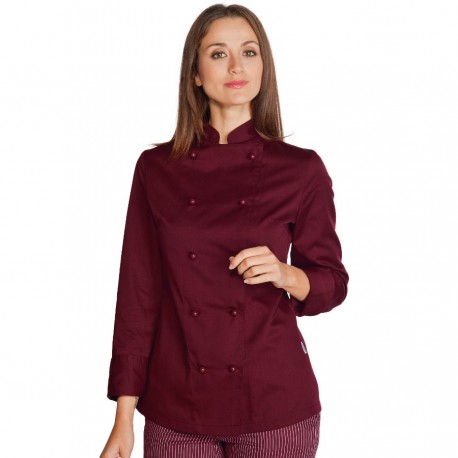 Isacco - GIACCA CUOCO LADY BURGUNDY Isacco - GIACCA CUOCO LADY BURGUNDY