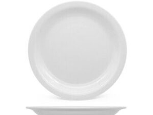 Morini – Piatto per Bicchiere Granita in Melamina Bianco 16,5 cm – Set 10 pz