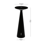 Zafferano - Lampada da Tavolo da tavolo Dama Pro nero La lampada da tavolo Dama Pro Led ricaricabile si presenta con un design estremamente compatto ed elegante: un sasso che risplende la luce mentre una piccola luna emana un chiarore flebile ma vivo. Realizzata in pressofusione di alluminio verniciato, la lampada Dama è ideale per ogni tipo di spazio e situazione, sia outdoor che indoor. Leggera e maneggevole, Dama è ottima per tutte le occasioni, per un arredo elegante o informale, per contesti contract di alberghi o ristoranti, specie all'aperto. Con la possibilità di regolare l'intensità luminosa e il colore della luce, la portabilità in ogni luogo senza fastidiosi fili e la capacità di creare magiche atmosfere, rendono Dama una lampada davvero completa e versatile! Dimensioni: Diametro base 8 cm, Diametro diffusore 12.5 cm, Altezza 29 cm Materiali: Alluminio