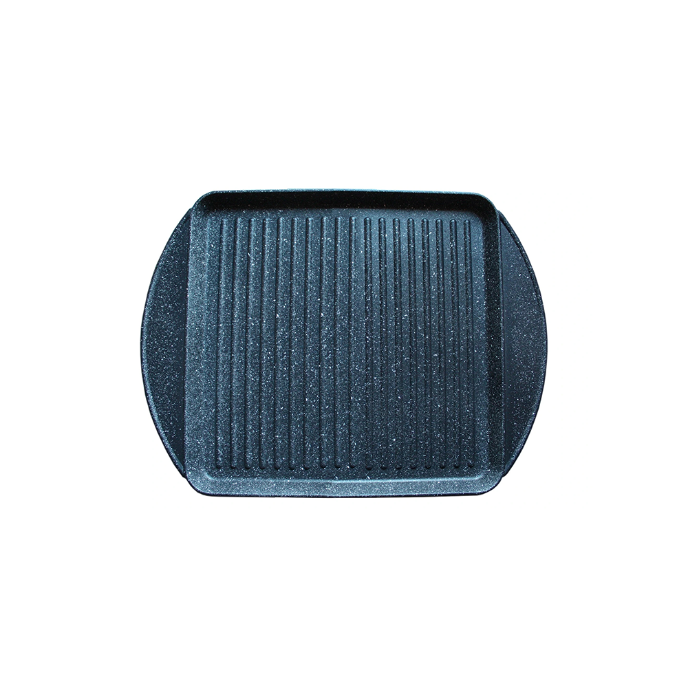 fM - Bistecchiere quadra in alluminio antiaderente 28x28 cm fM - Bistecchiere quadra in alluminio antiaderente 28x28 cm