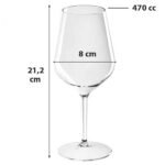 GoldPlast - Calice Wine Cocktail in Policarbonato 470 cc - Set 6 pz