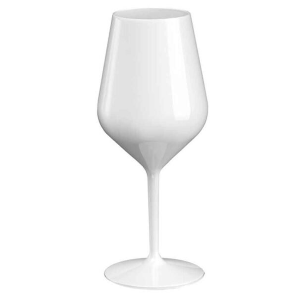 GoldPlast - Calice Wine Cocktail in Policarbonato Bianco 470 cc - Set 6 pz