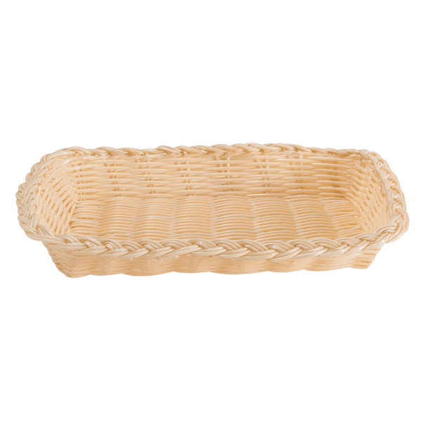 Royale - Cestino Rettangolare Beige 28x16 cm