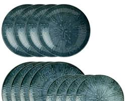 Arthur Krupp - Piatto Fondo Fusion Blue 22 cm - Set 4 pz