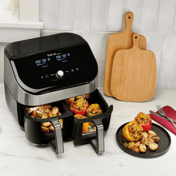Instant - Friggitrice ad Aria Doppio Cestello - 8 Lt