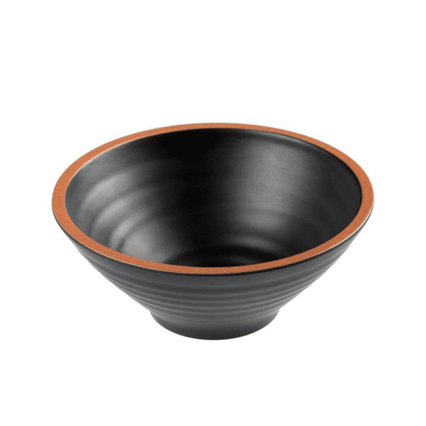 Leone - Coppetta in Melamina Nera/Terracotta Ø20,3 cm