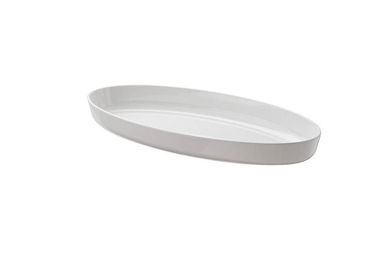Leone - Pirofila Snow Ovale Bianca in Melamina 45x25 cm Leone - Pirofila Snow Ovale Bianca in Melamina 45x25 cm