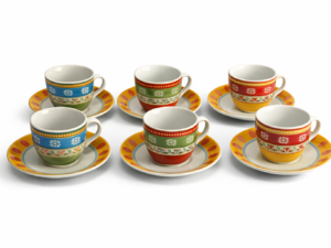 Toninelli – Tazze da Caffè Assortite Dec 2 – Set 6pz