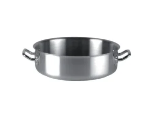 Ilsa - Casseruola Bassa in Acciaio Inox 2 Maniglie 50cm
