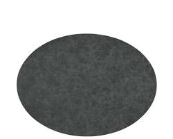 ZicZac – Tovaglietta Truman Ovale Nera 45X33 cm