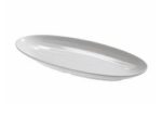 Leone – Vassoio Ovale Bianco in Melamina 49,5×23 cm