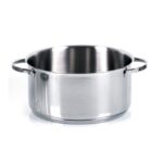 Moneta - Casseruola 2 Manici Allegro Acciaio Inox per Induzione 24 cm