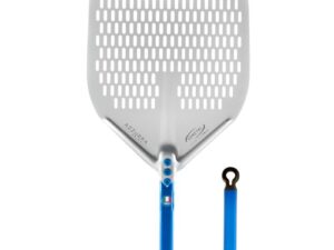 GiMetal – Pala Pizza Rettangolare Forata Napoli 36x36cm Manico 120cm
