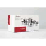Moneta - Batteria Allegro Acciaio Inox - 10 Pezzi - immagine 3
