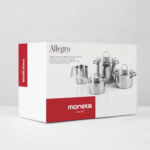 Moneta - Batteria Allegro Acciaio Inox - 7 Pezzi