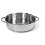 Moneta - Tegame 2 Manici Allegro Acciaio Inox per Induzione 28 cm