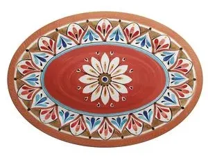 Touch-Mel – Vassoio Foglia Grande in Melamina 45×35 cm