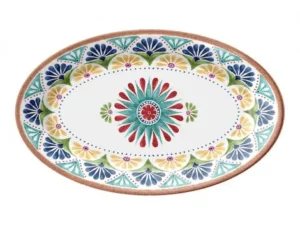Touch-Mel – Vassoio Ovale Porto in Melamina 36×22 cm