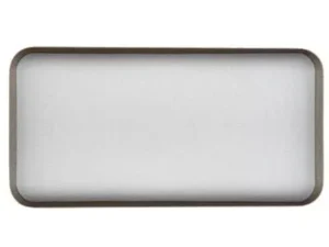 Touch-Mel – Vassoio Rettangolare Rena Bianca in Melamina 38×19 cm