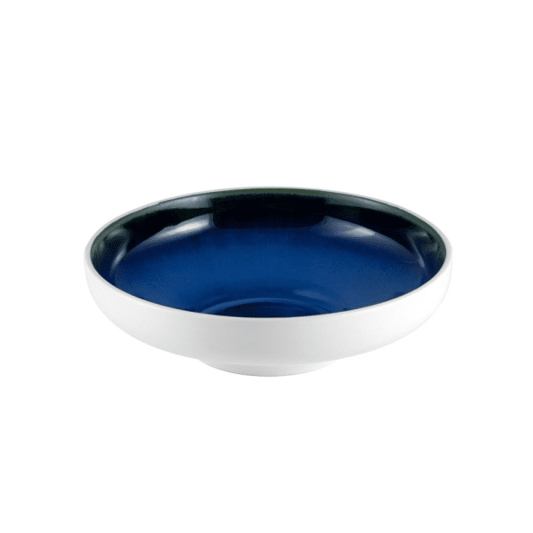 Le Coq - Coppa Rotonda Abyssos Bianco/Blu 25,5 cm - Set 4 pz