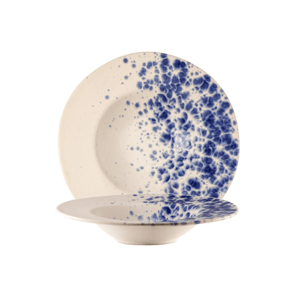 Le Coq - Pasta Bowl Phobos Bianco/Blu 28,5 cm - Set 6 pz