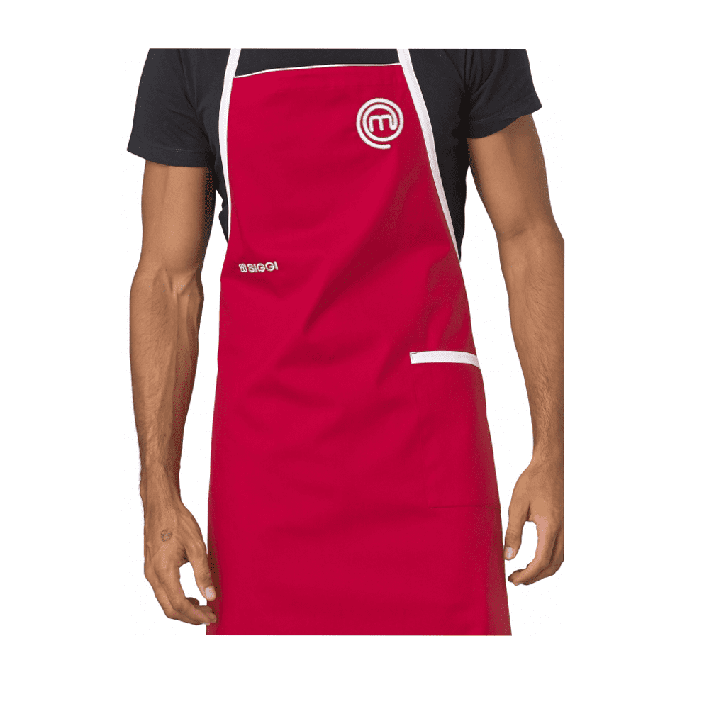 Siggi - Grembiule Cuoco MasterChef Rosso - ARRETURCOM SHOP