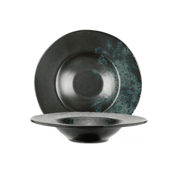 Le Coq - Pasta Bowl Phobos Nero/Blu 28,5 cm - Set 6 pz