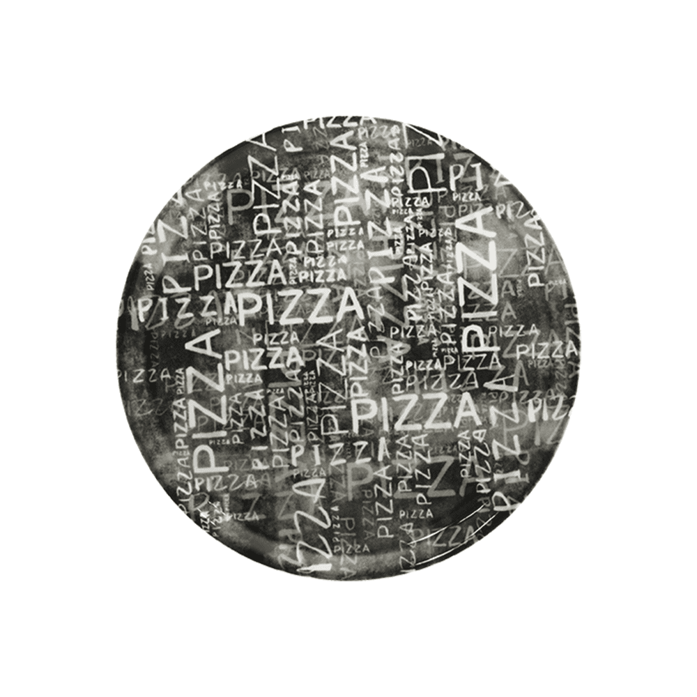 Saturnia – Piatto Pizza Black&White 33cm – Set6pz - ARRETURCOM SHOP