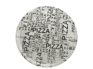 Saturnia – Piatto Pizza Black&White 33cm – Set6pz - ARRETURCOM SHOP