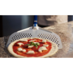 GiMetal - Pala Pizza Rettangolare Forata 45x45cm Manico Smontabile 180cm