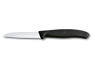 Victorinox - Spelucchino Seghettato Manico Nero 8 cm