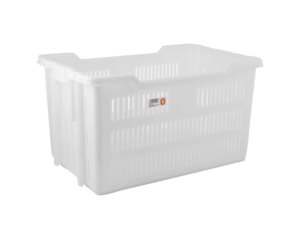 Giganplast - Cassetta Transport Container Duraflex Forata Bianca 60x50x36 cm