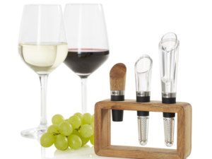 AdHoc - Kit da Vino Vine 3 Pezzi con Supporto