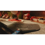 GiMetal - Pala Pizza Rettangolare Forata Napoli 36x36cm Manico 150cm