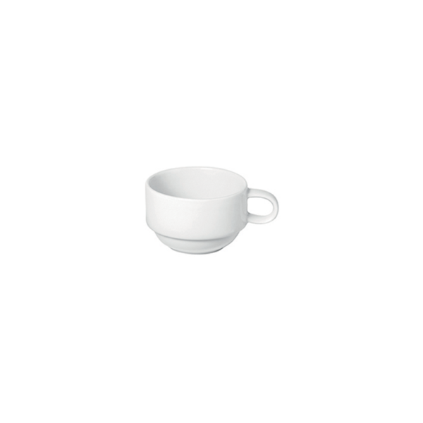 Table Top - Tazza Caffè Impilabile Bianca 9 cl - Set 6 pz