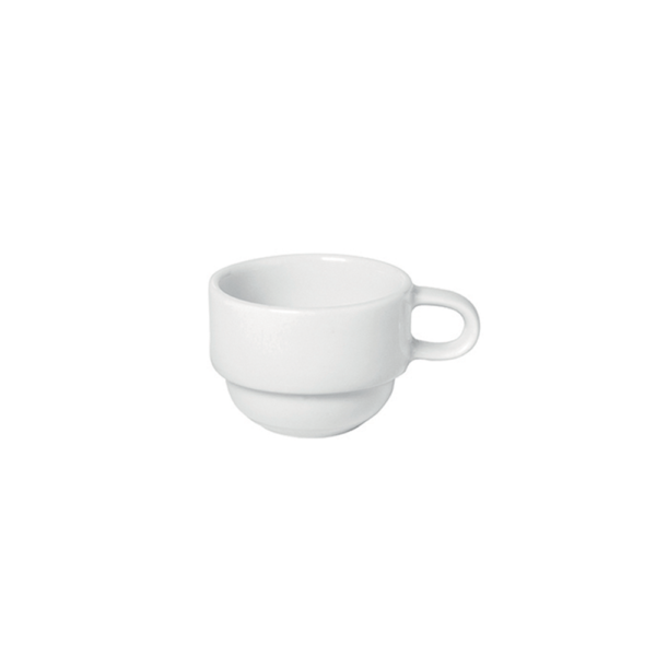 Table Top - Tazza Colazione Impilabile Bianca 27 cl - Set 6 pz