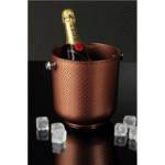 MC Ristorazione - Secchiello Portabottiglie Diamante Rame - 4,5 Lt
