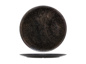 Morini - Vassoio Tondo Meteora Gold in Melamina Ø41 cm