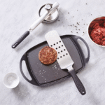 Paderno - Spatola Forata per Hamburger in Acciaio Inox 24x7,2 cm