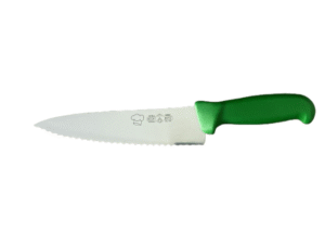 Scoft Botz - Coltello Cucina a Sega Largo 20 cm - Manico Verde