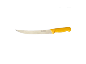 Scoft Botz - Coltello Mirror Disosso Curvo 22 cm - Manico Giallo